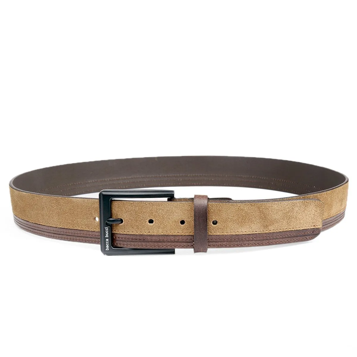 Bacca Bucci dress Belt full Leather & Suede Belt with nickle free Buckle