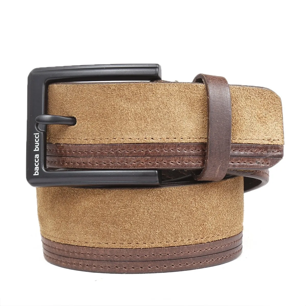 Bacca Bucci dress Belt full Leather & Suede Belt with nickle free Buckle