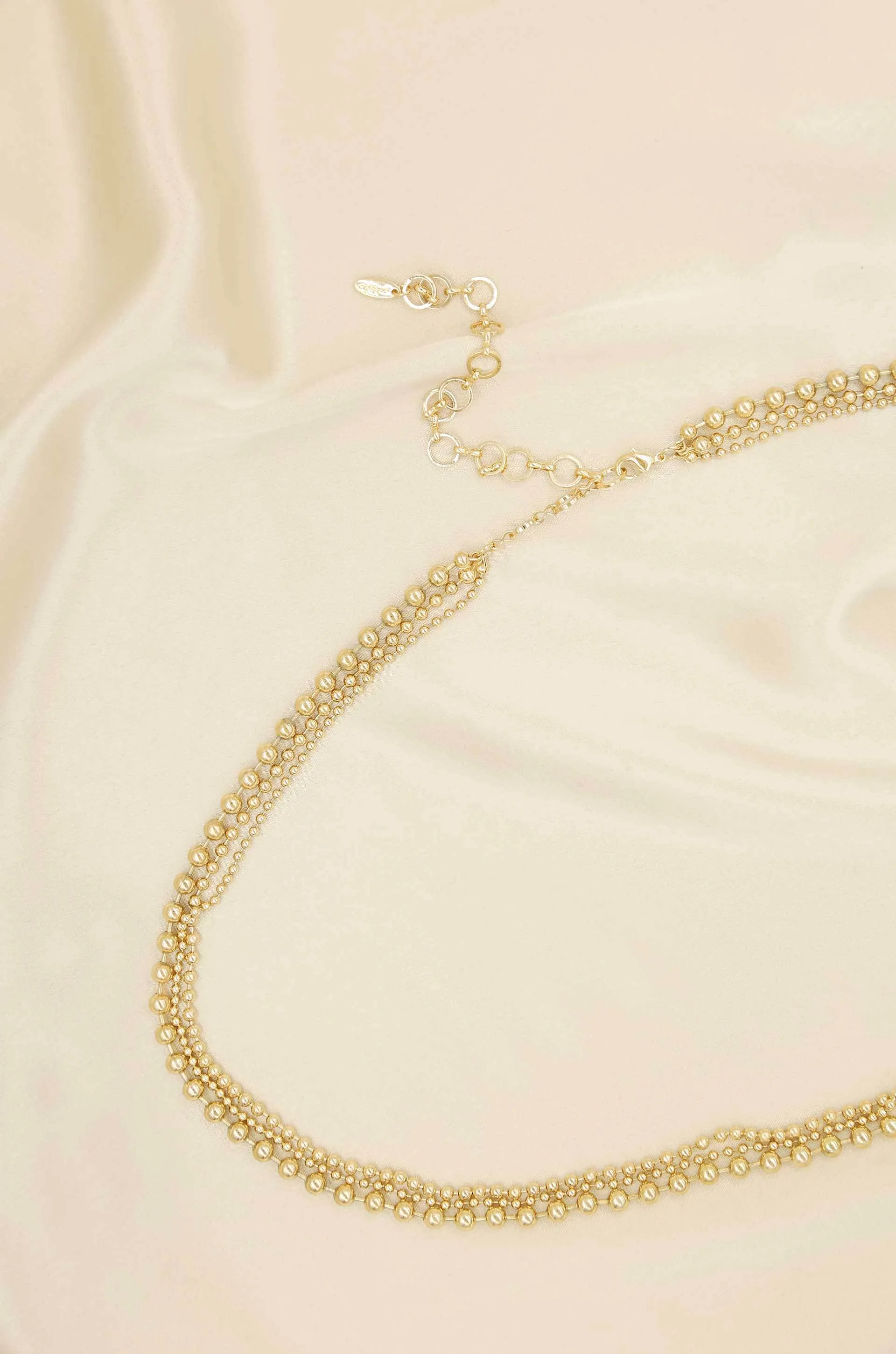 Ball and Chain Gold Body Chain
