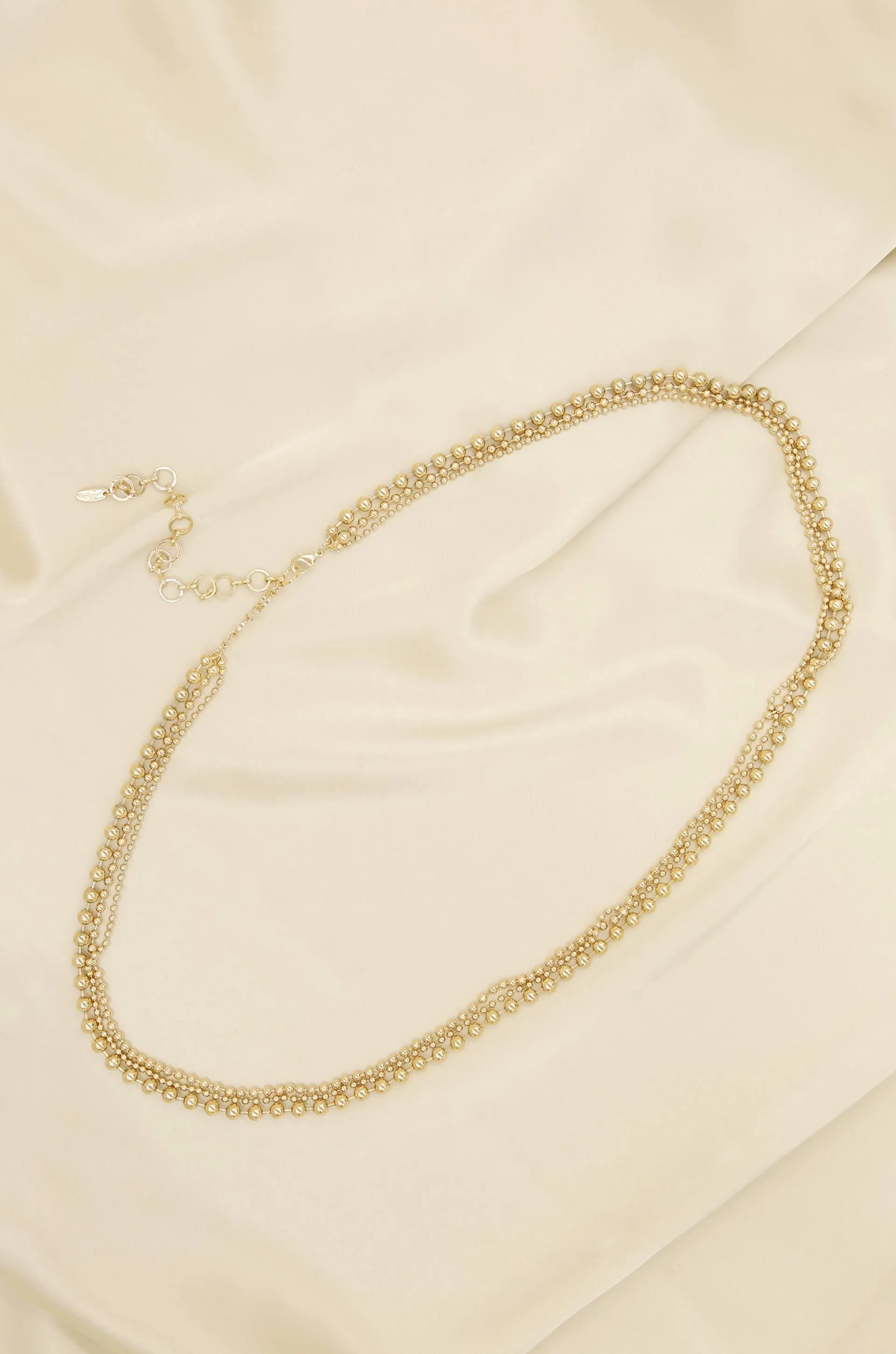 Ball and Chain Gold Body Chain