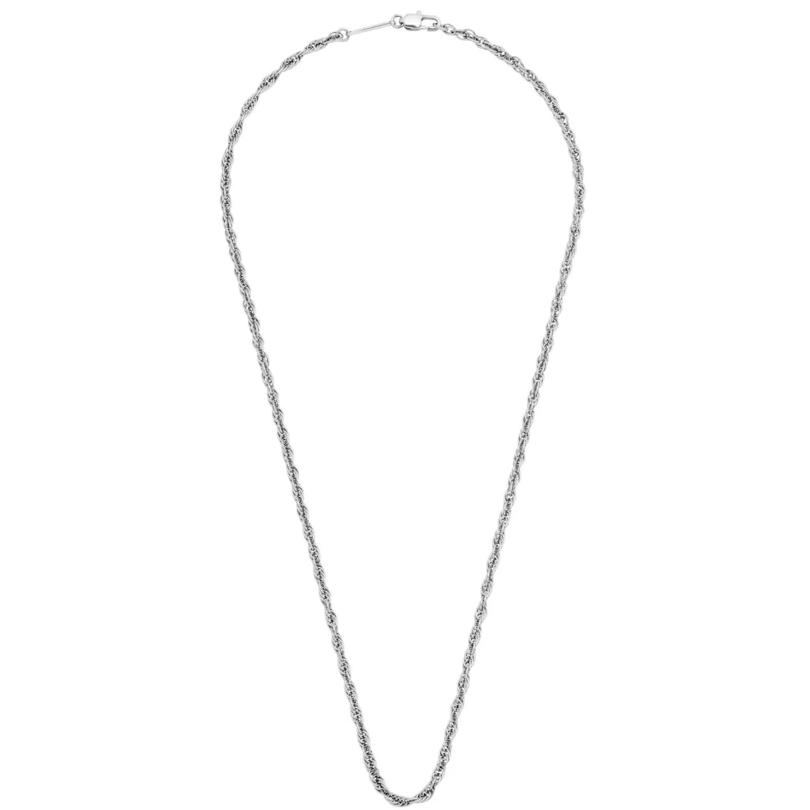 Bartlett Gents Rope Chain Silver Necklace
