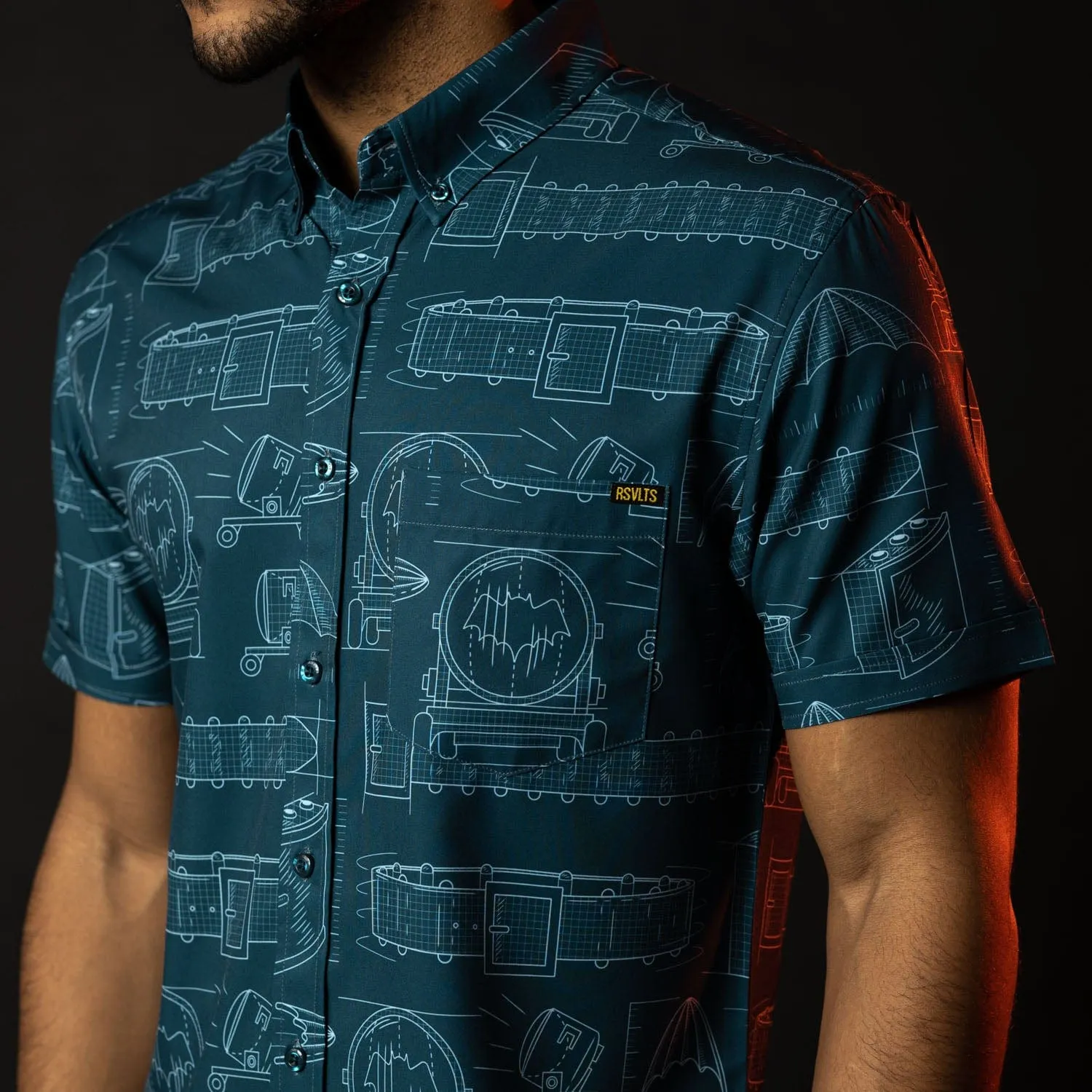 Batman "Batprints" – KUNUFLEX Short Sleeve Shirt