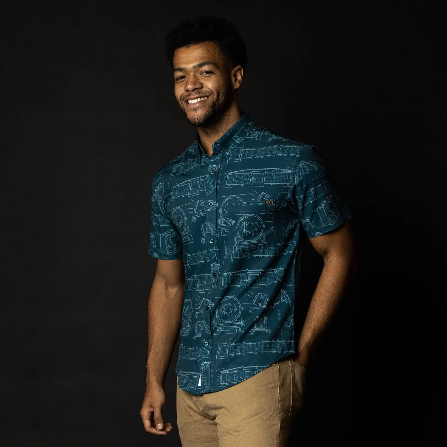 Batman "Batprints" – KUNUFLEX Short Sleeve Shirt