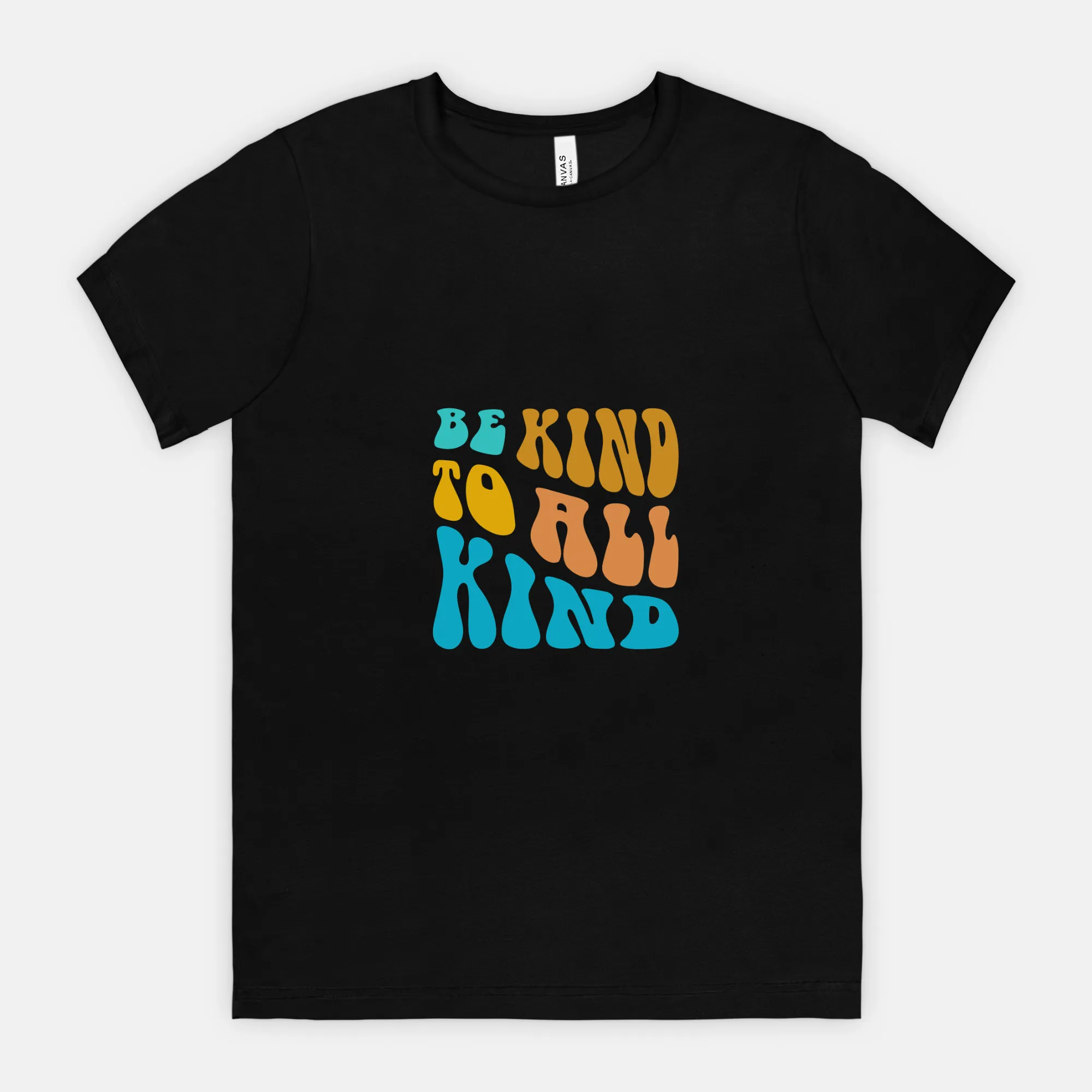 Bella Be Kind To All Kind Black Canvas Unisex Tee 3001