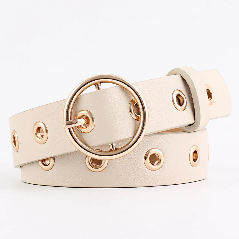 Belt Fashion Women Vintage Accessories Casual Thin Leisure Leather Belt