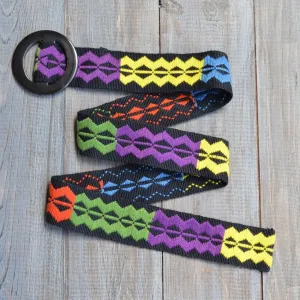Belt with Black Horn Buckle 35" | Neverend