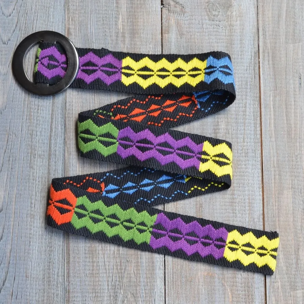 Belt with Black Horn Buckle 35" | Neverend