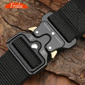 big size Belt Male Tactical military Canvas Belt