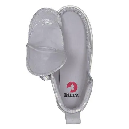 BILLY FOOTWEAR - Kid's Grey Polka Billy Classic Lace Highs