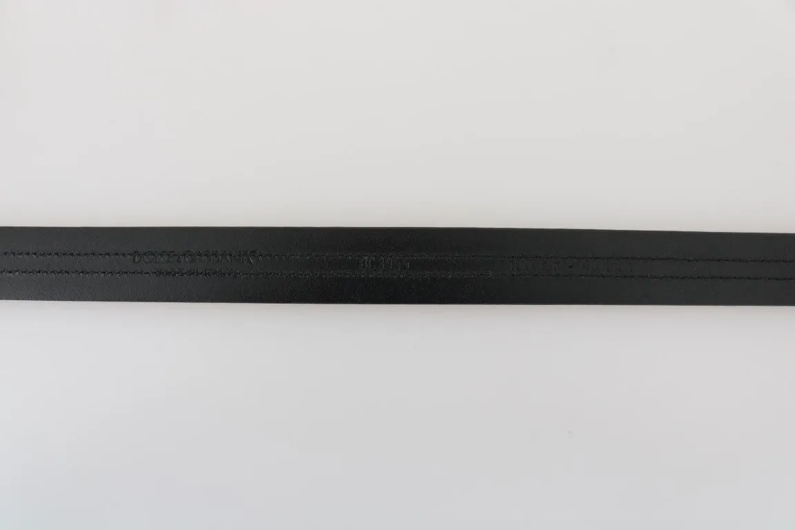 Black Bordeaux Leather Belt