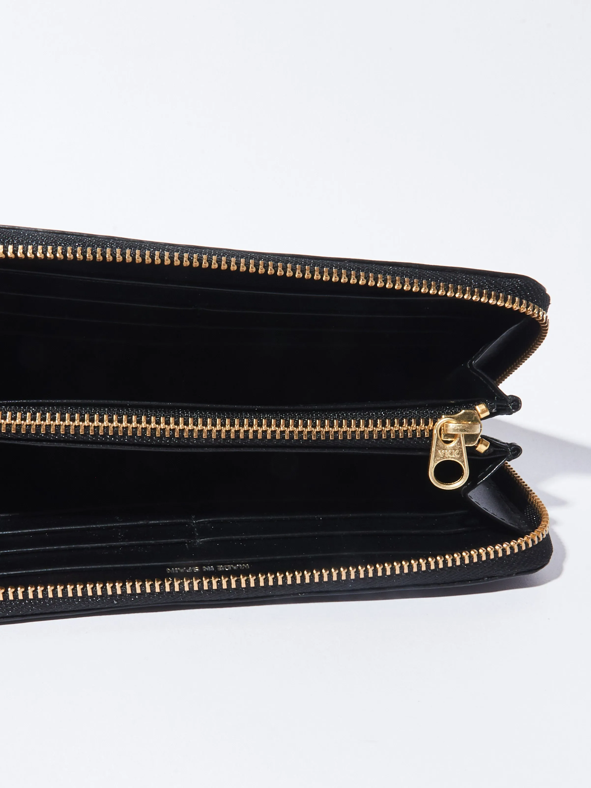 Black Classic Zip Wallet