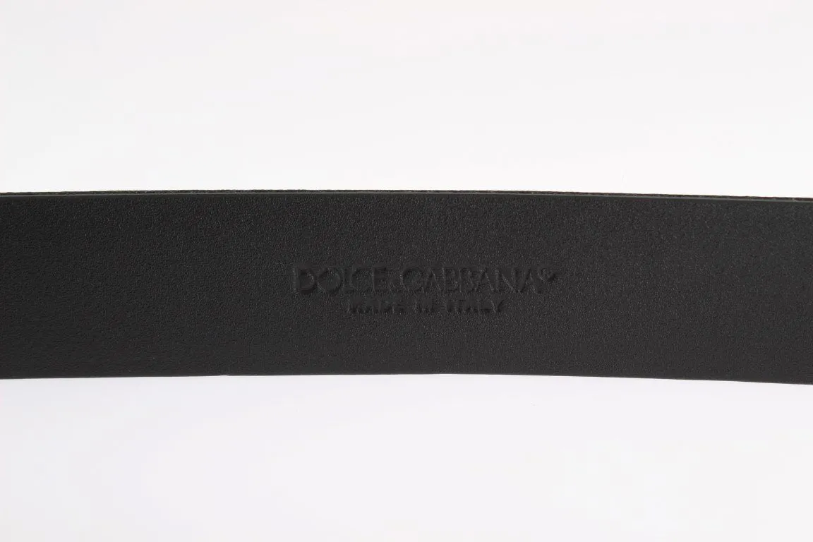Black Leather Gold Buckle Belt