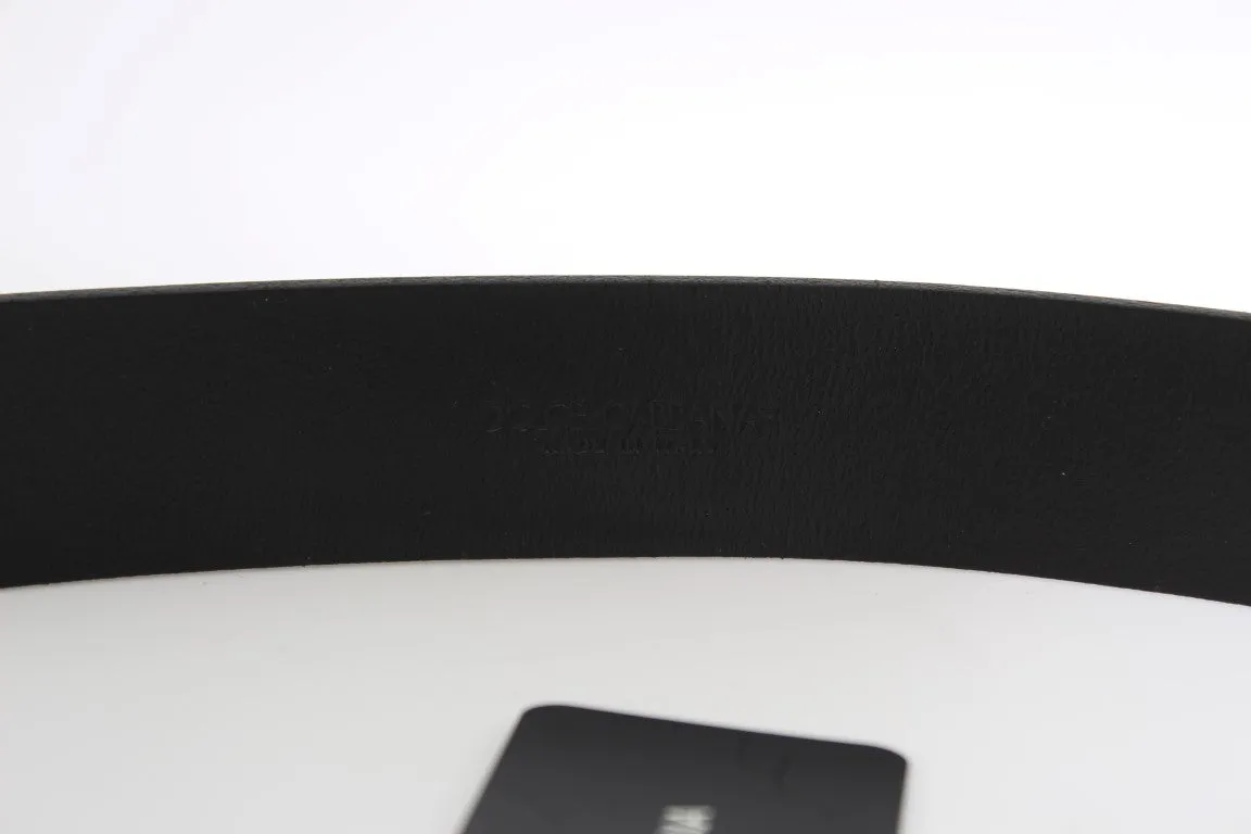 Black Leather Gold Buckle Belt