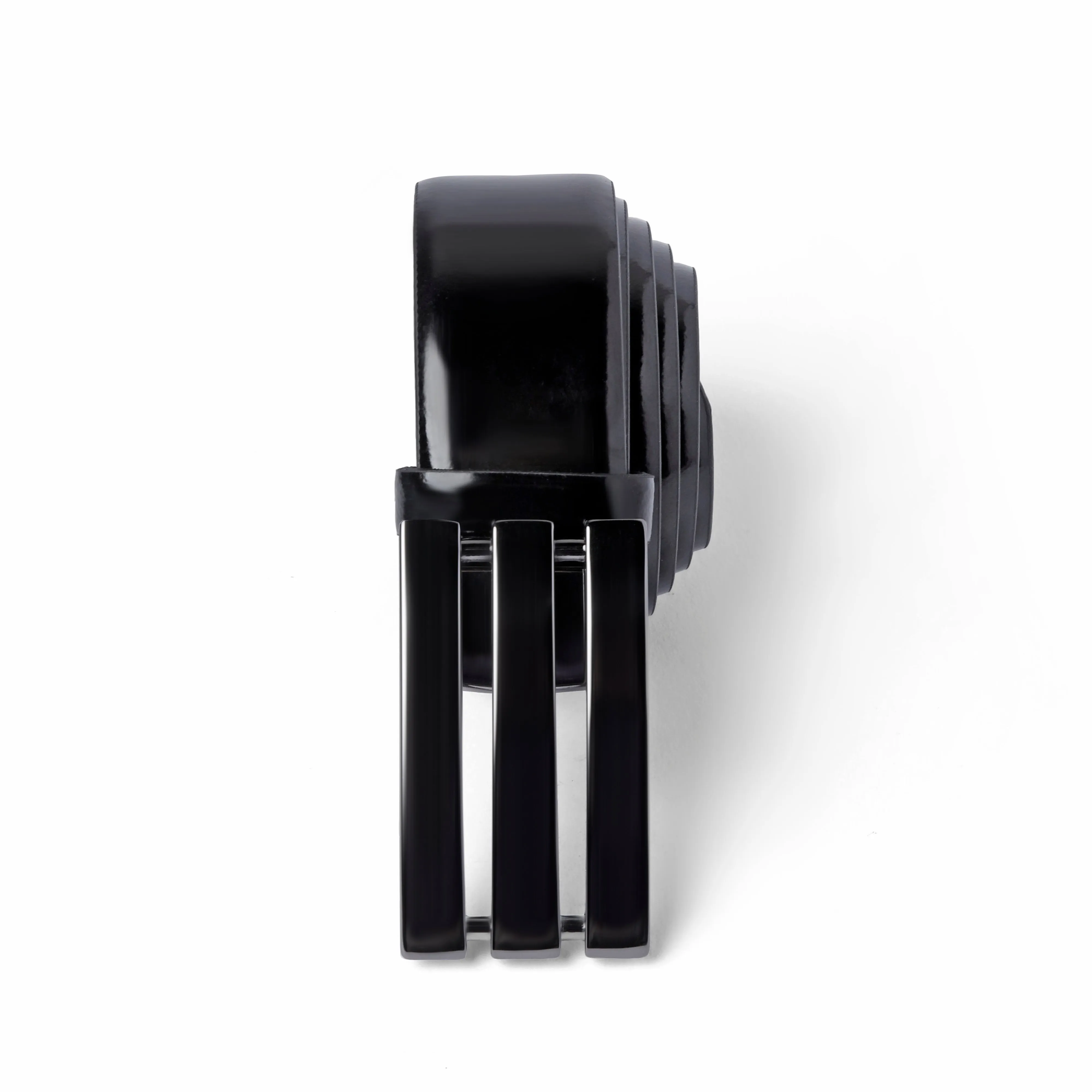 Black leather Tuxedo belt - Turkish made