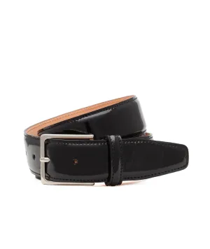 Black Patent Calf Leather Belt