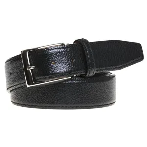 Black Pebble Grain Custom Belt