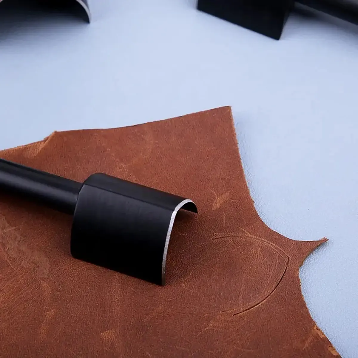 Black V-Shaped Leather Cutter 3 Piece Set