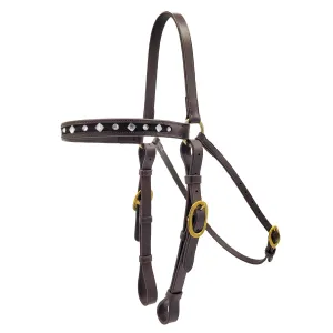 Bling Barcoo Bridle Brown & Silver