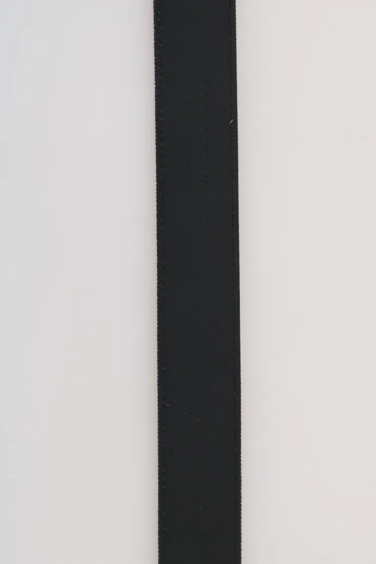 Blue Denim Leather Belt