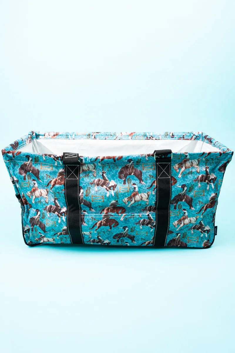 Blue Ridge Rodeo Collapsible Haul-It-All Basket with Mesh Pockets