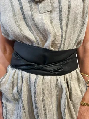BN - Leather Wrap Belt | Black