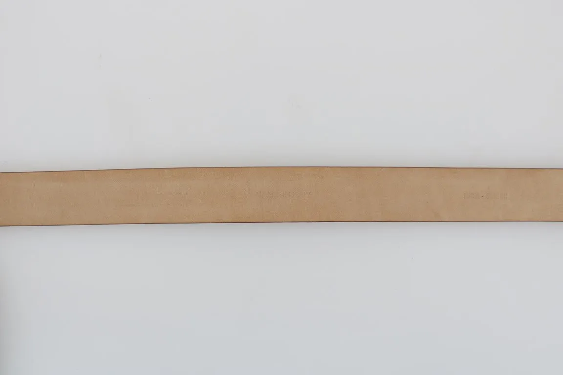 Bordeaux Leather Gray Buckle Belt