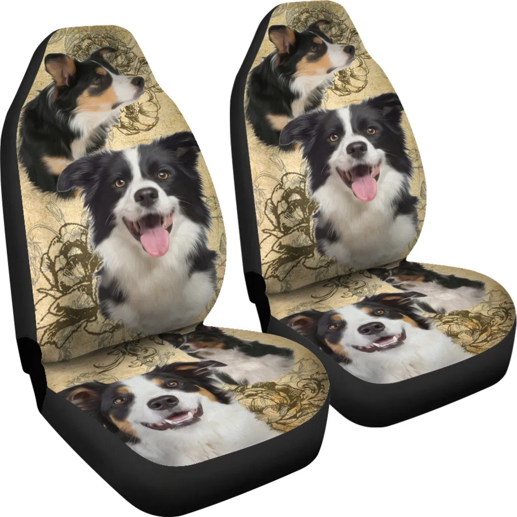 Border Collie Car Seat Covers (Set of 2)