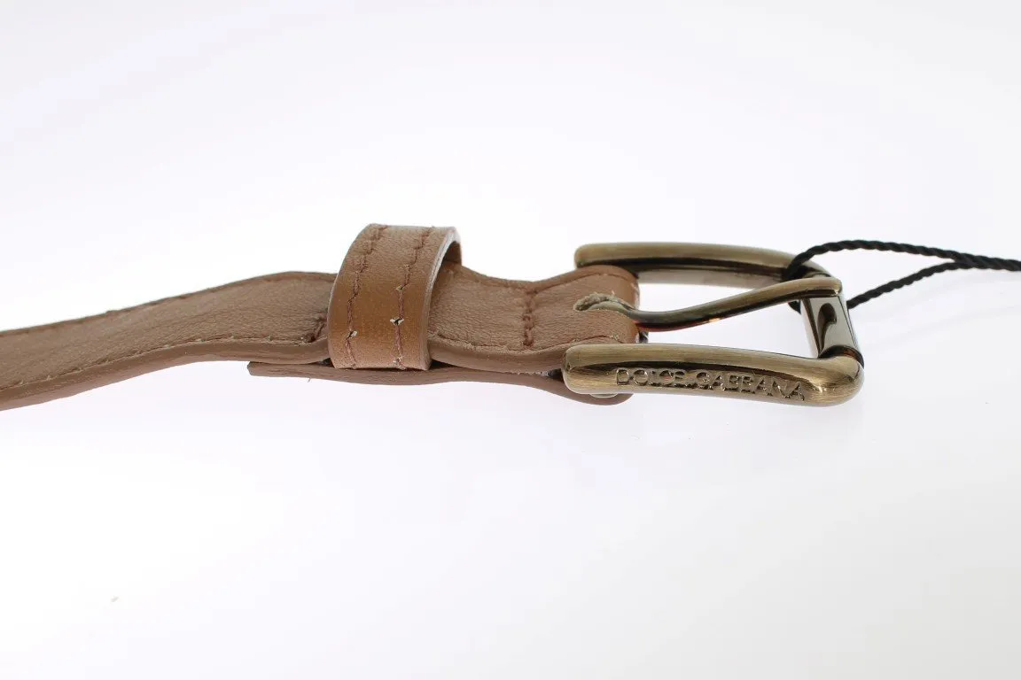 Brown leather belt