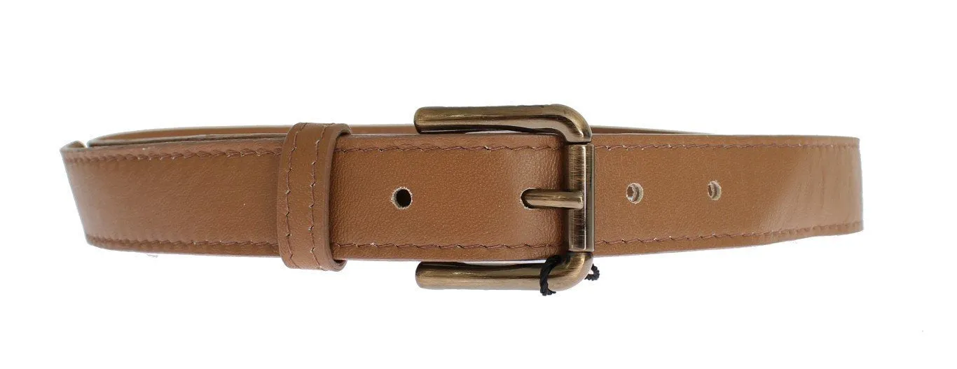 Brown leather belt