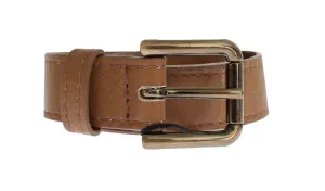 Brown leather belt