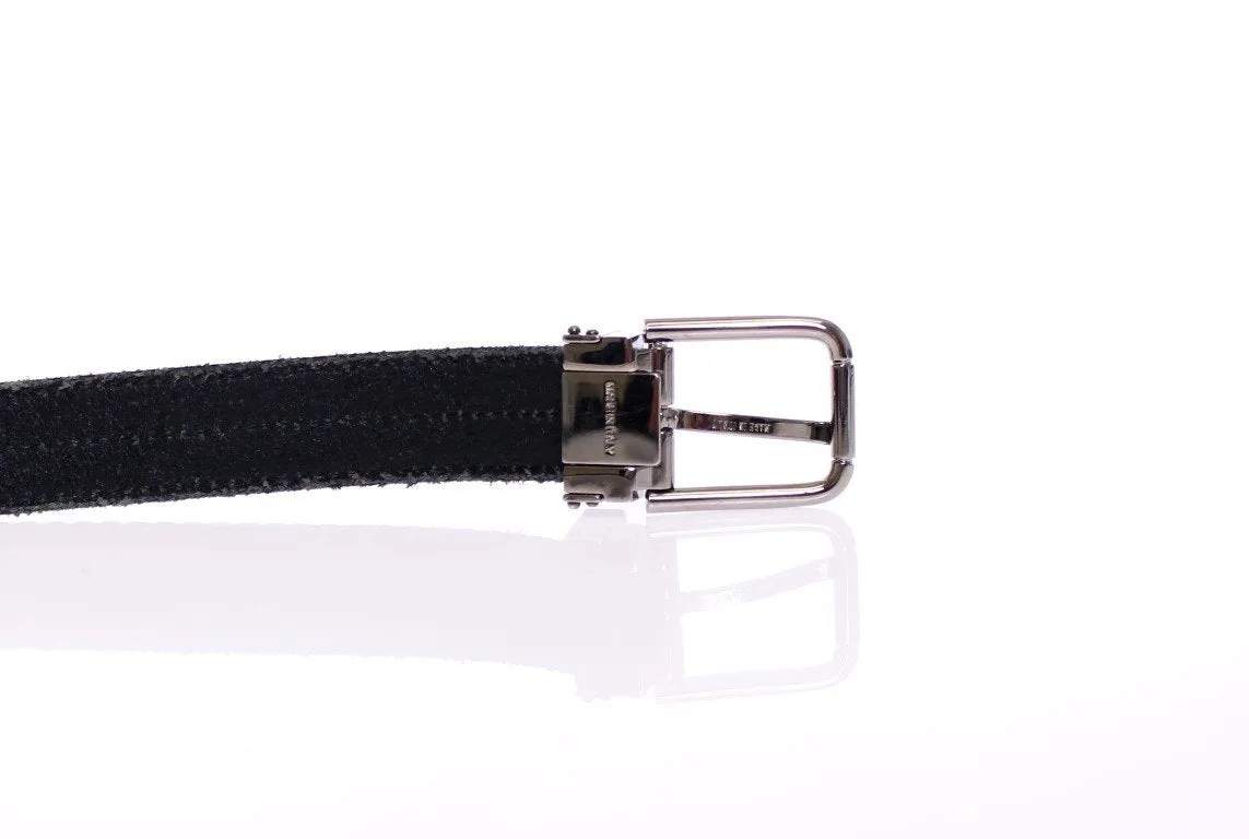 Brown Leather Logo Belt