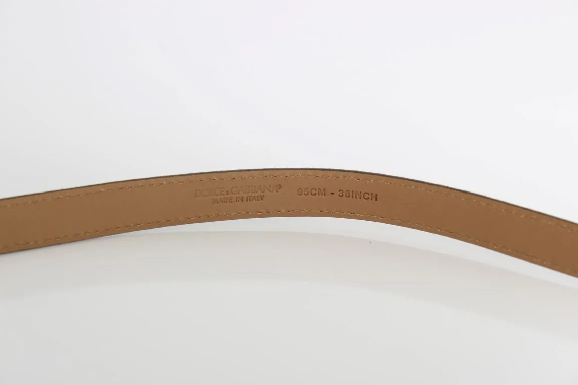 Brown Leopard Gold Buckle Belt