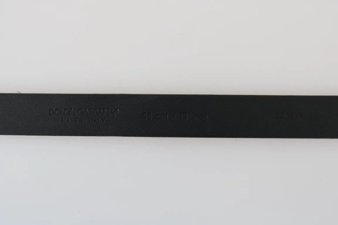 Brown Leopard Leather Calf Fur Belt