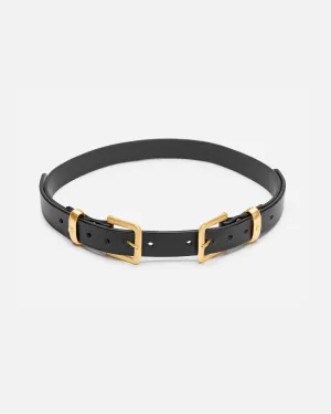 BUCKINGHAM LOOP DOUBLE BELT GOLD