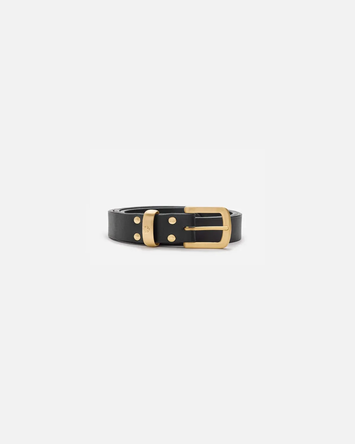 BUCKINGHAM LOOP SLIM BELT GOLD