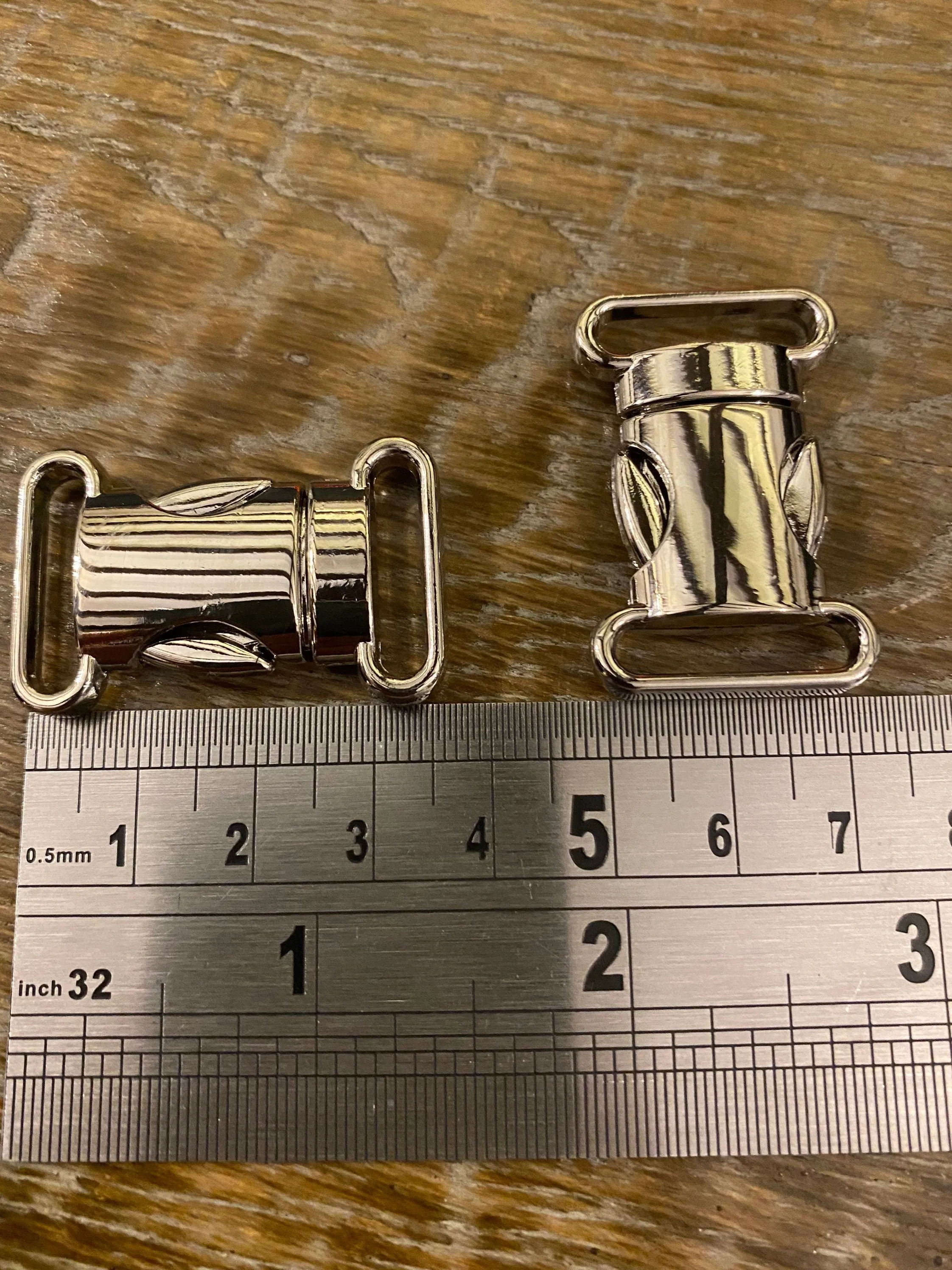 Buckle, Spring Loaded Clasp, Handbag Buckle, Rucksack, Bags, Belts, 3.5cmx2cm, Silver Buckle