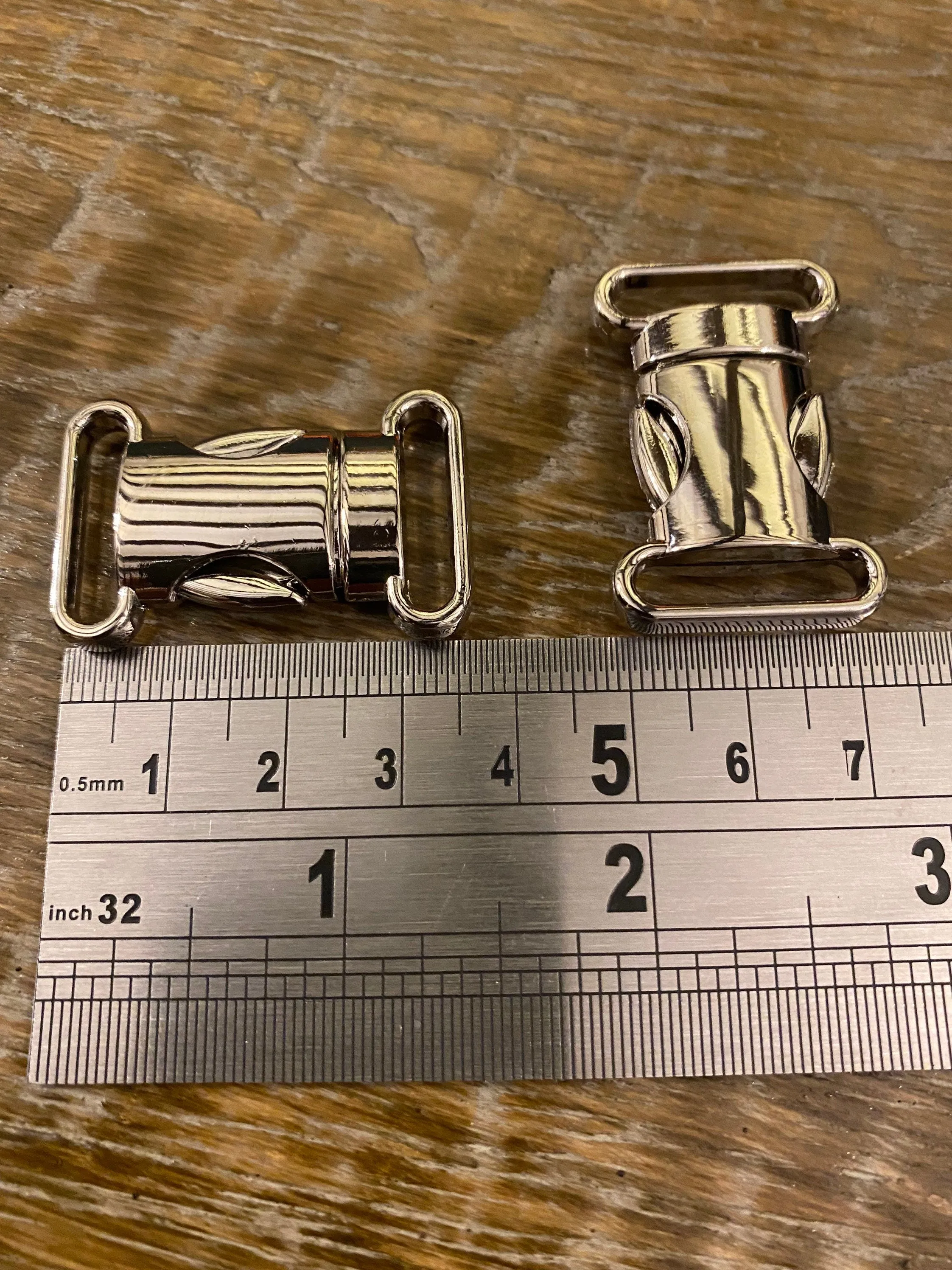 Buckle, Spring Loaded Clasp, Handbag Buckle, Rucksack, Bags, Belts, 3.5cmx2cm, Silver Buckle