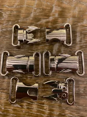 Buckle, Spring Loaded Clasp, Handbag Buckle, Rucksack, Bags, Belts, 3.5cmx2cm, Silver Buckle