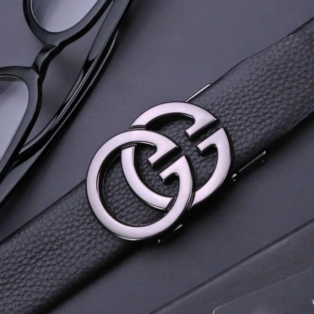 Business Women Belts Luxury Brand Famous Genuine Leather Female Belts for Women High Quality Designers Double G Buckle jeans Strap