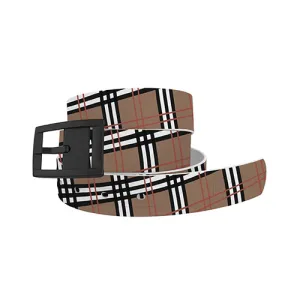 C4 Belt Khaki Plaid Belt/Khaki Buckle