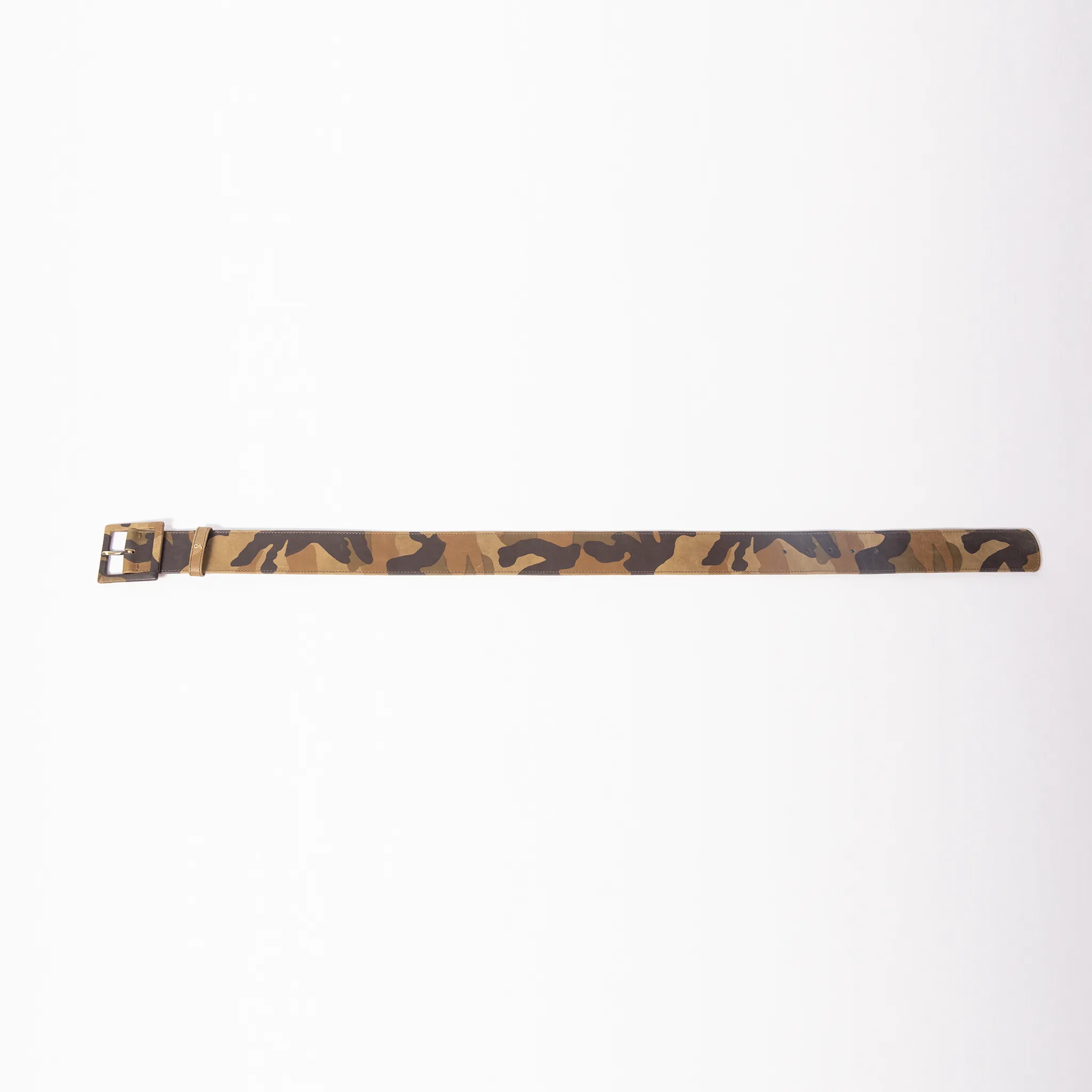 CA Congo Camouflage Italian Leather Couture waist belt