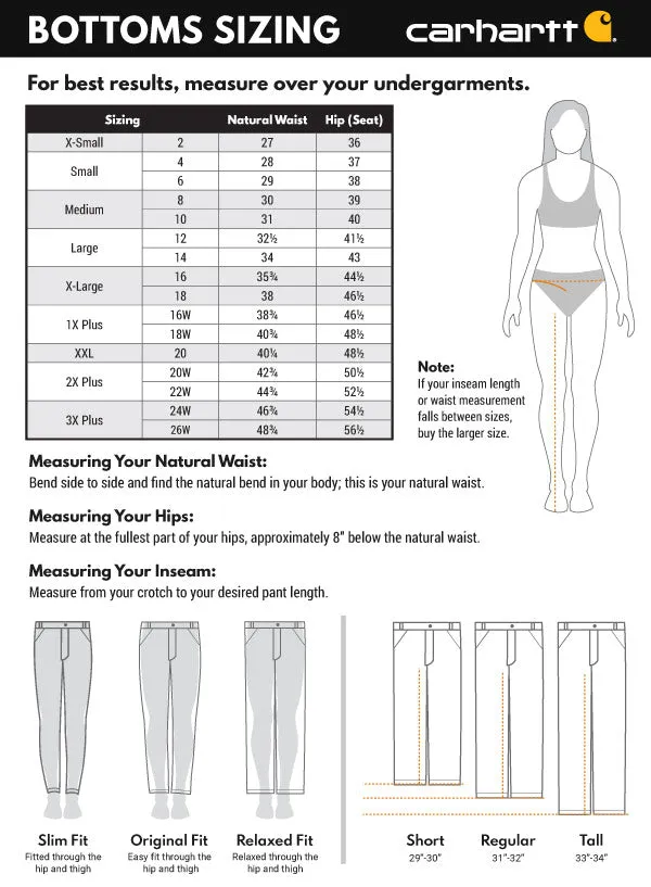 Carhartt Women's Rugged Flex Canvas Work Short - 105730 G72