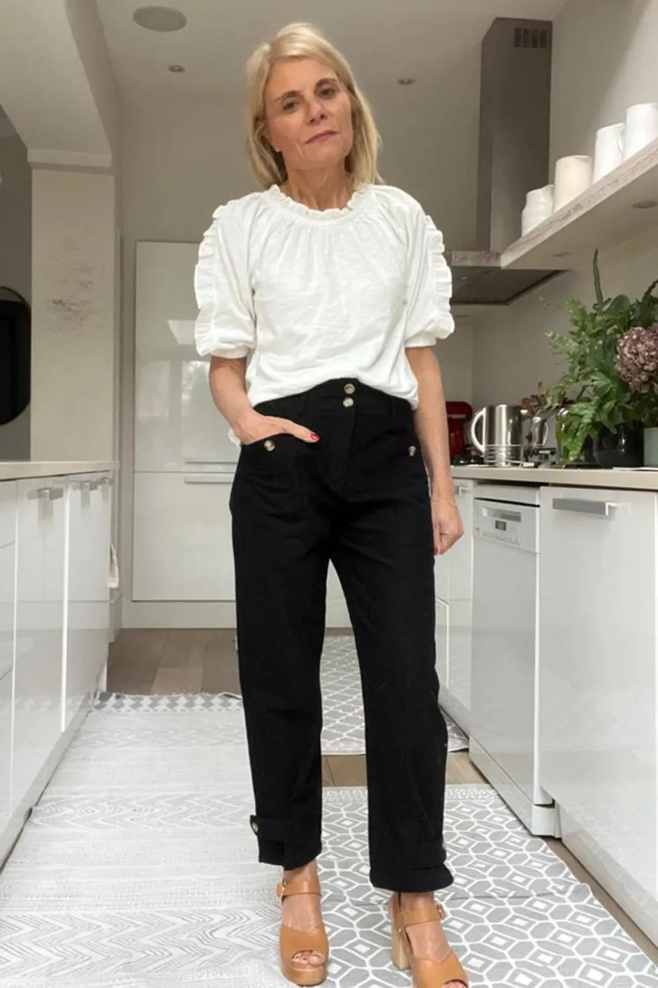Carly Cargo Trouser - Black