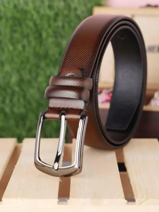 Casual Brown Genuine Leather Belt