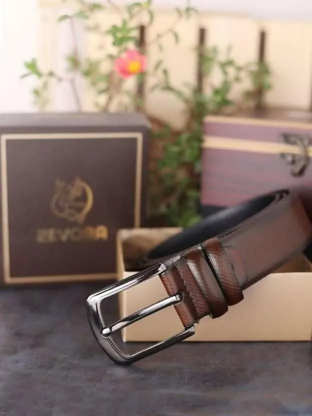 Casual Brown Genuine Leather Belt