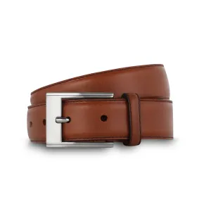 Ceinture cuir lisse 30mm gold