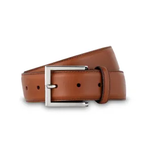 Ceinture homme en cuir lisse gold