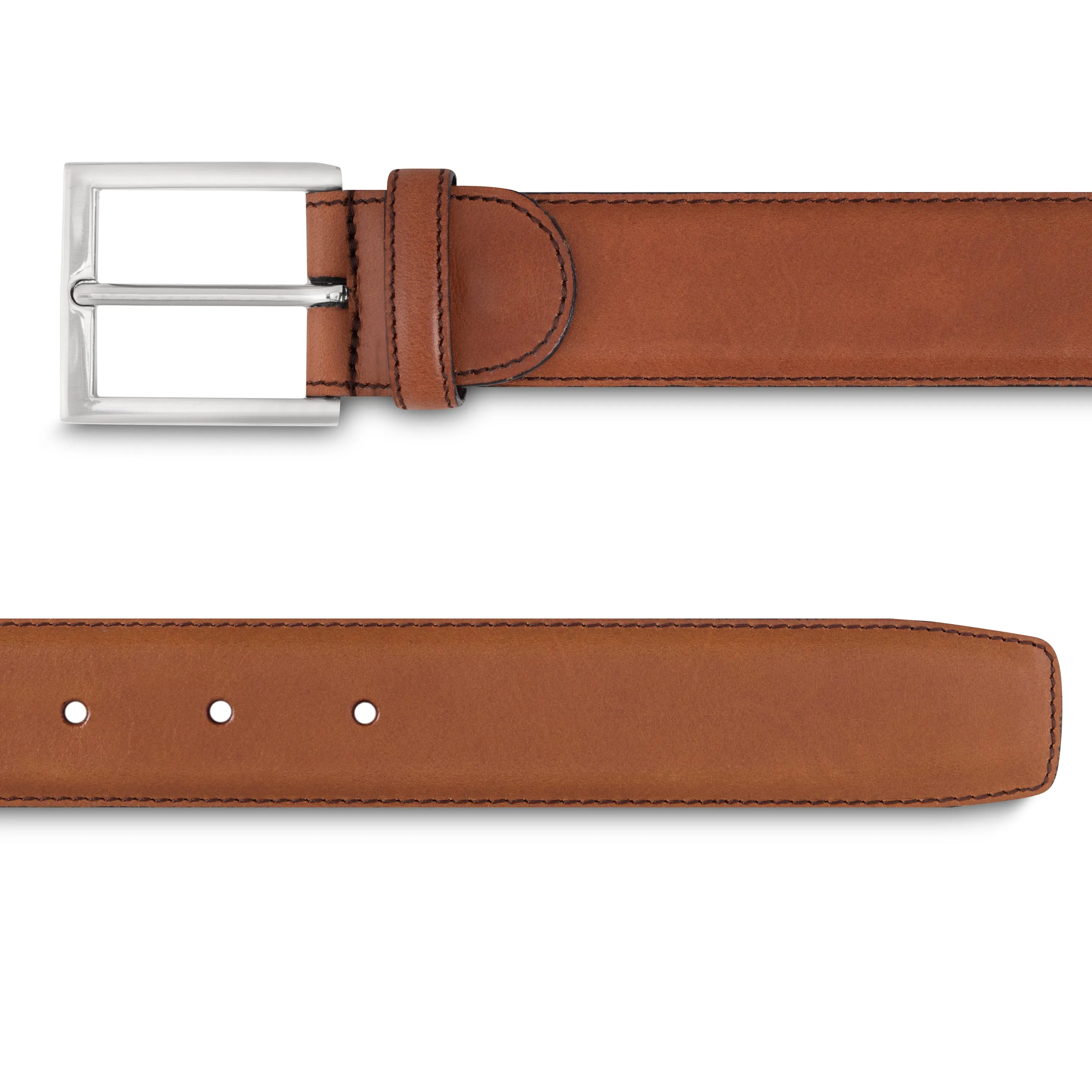 Ceinture homme en cuir lisse gold