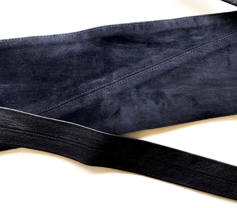 Celandia Goatskin Suede Leather Belt