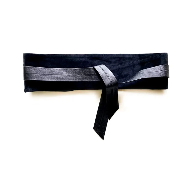 Celandia Goatskin Suede Leather Belt